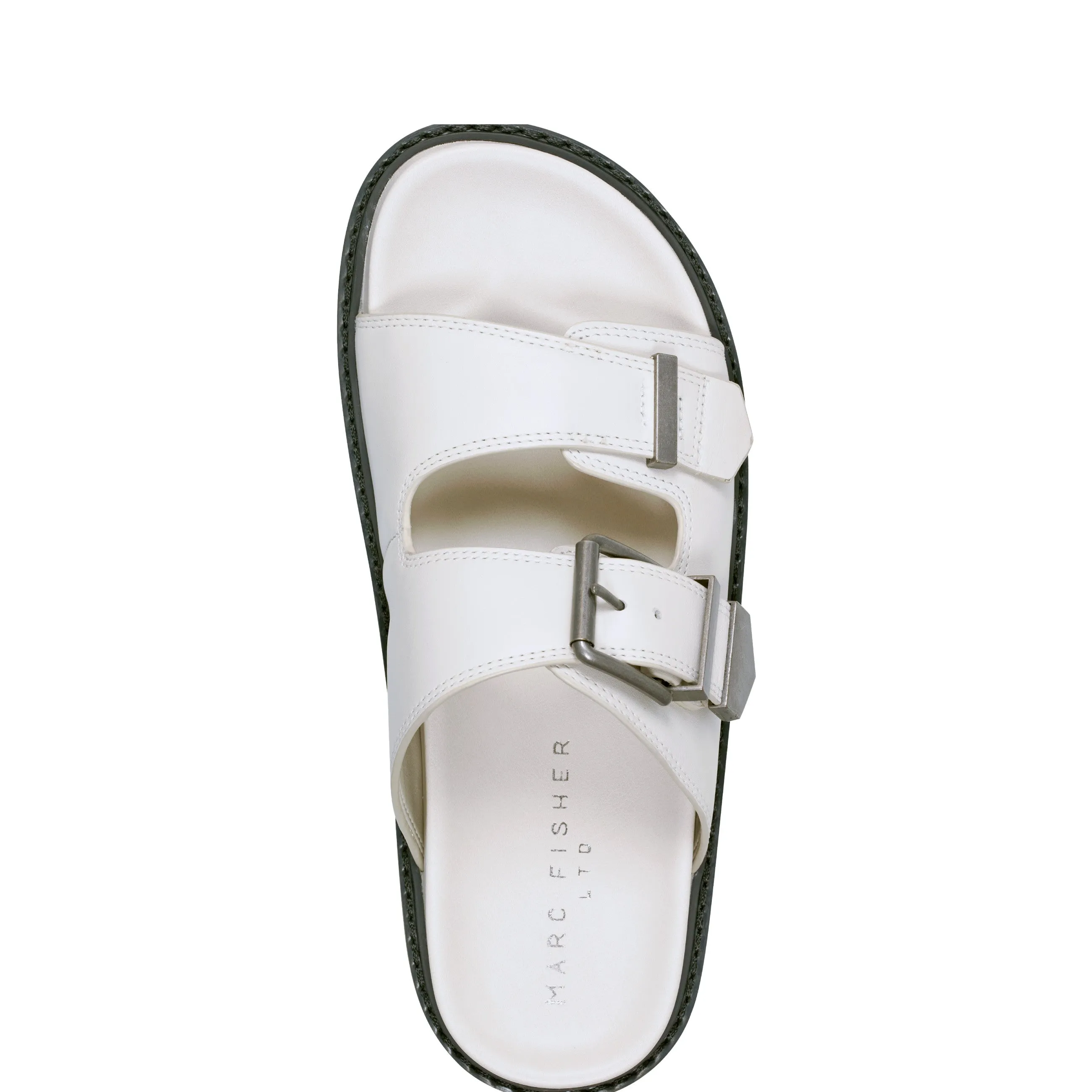 Amirra Buckle Slide Sandal -MARC FISHER
