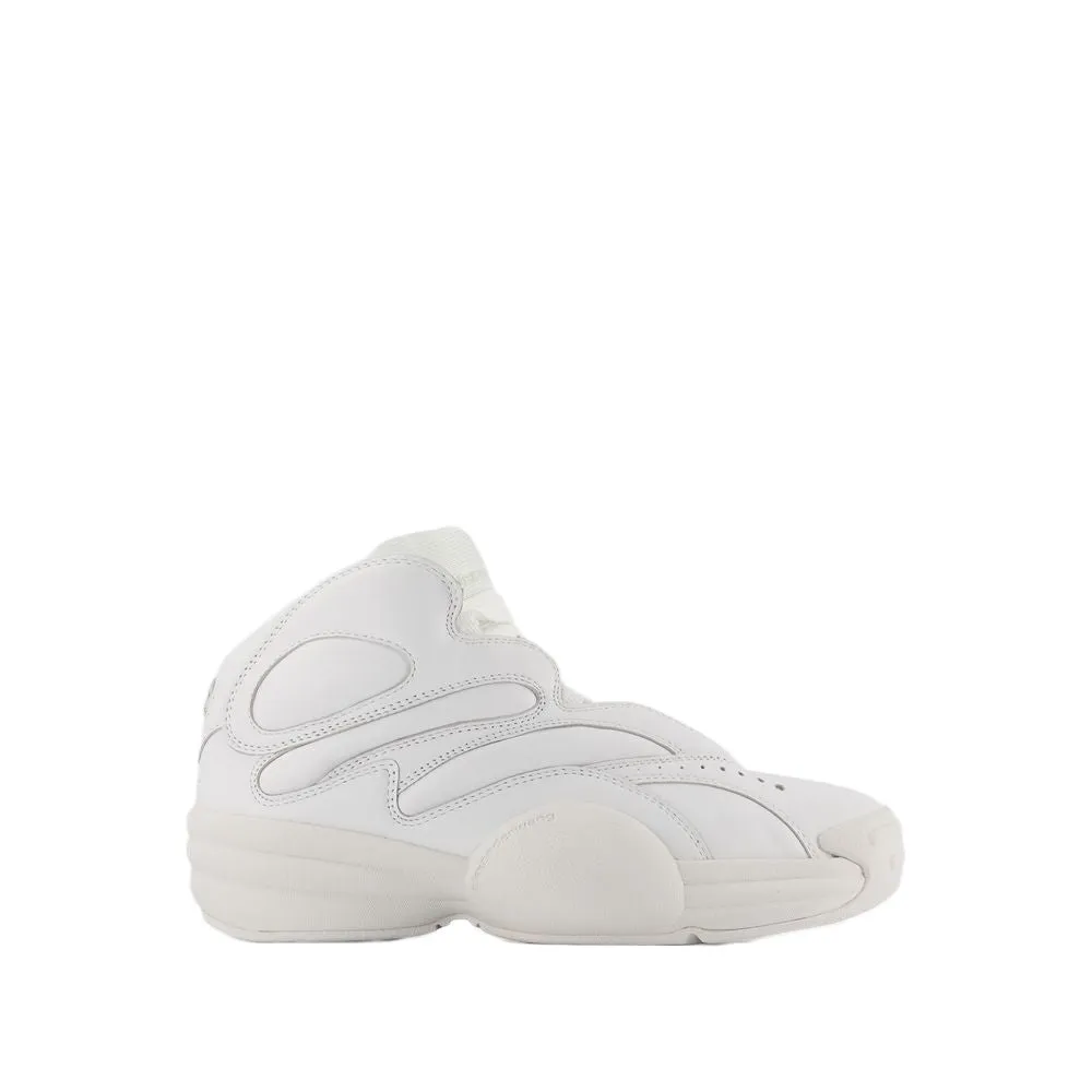 Aw Hoop Sneakers - Leather - White