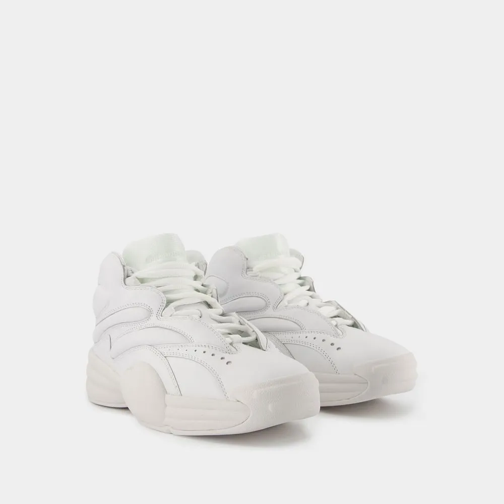 Aw Hoop Sneakers - Leather - White