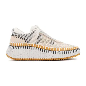 Beige Nama Sneakers With Hand-Stitched Details