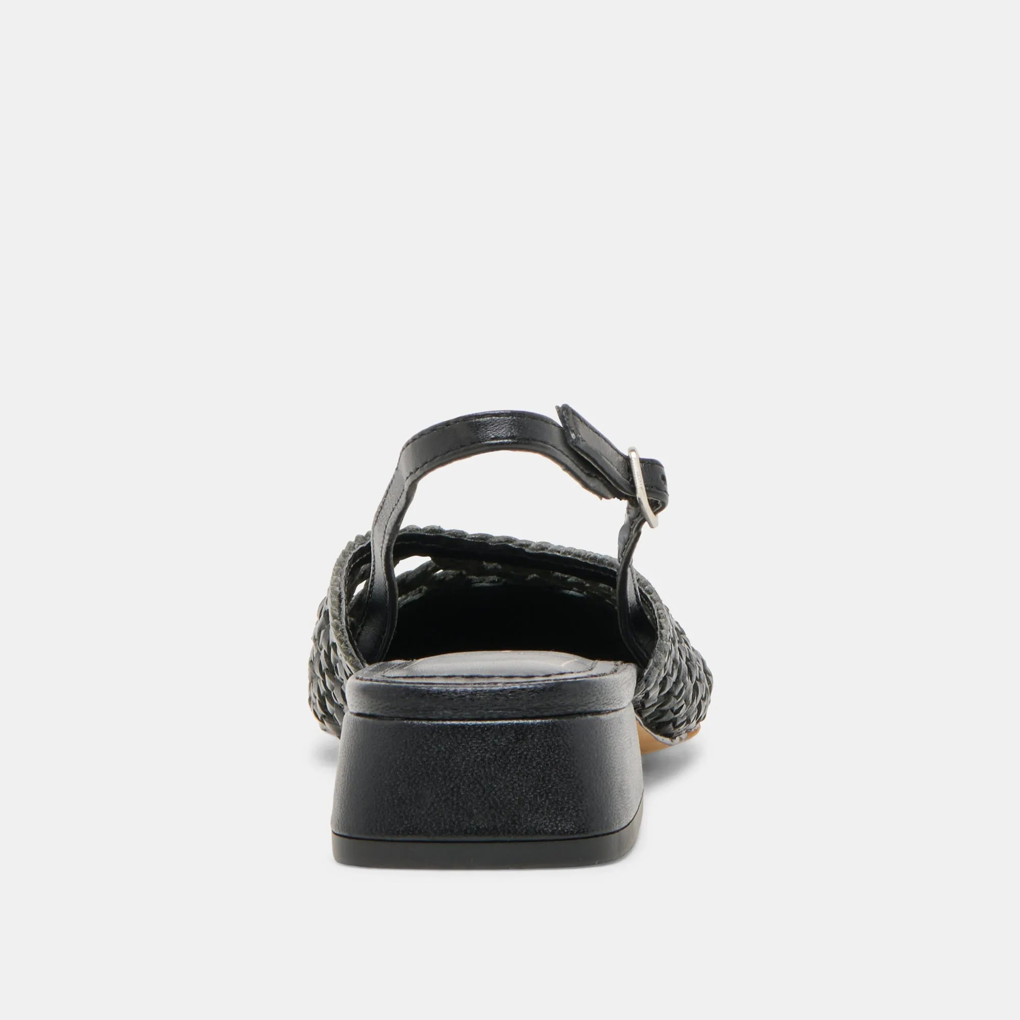 BIRDIE FLATS BLACK WOVEN LEATHER Dolce Vita