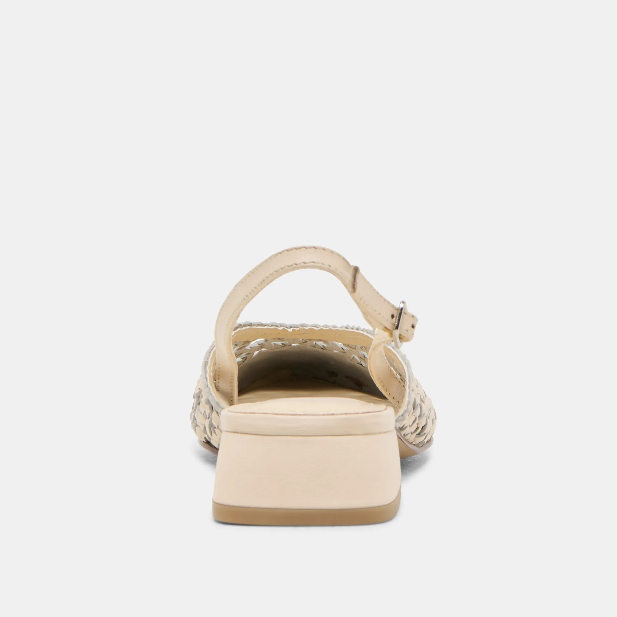 BIRDIE FLATS OFF WHITE WOVEN LEATHER Dolce Vita