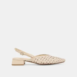 BIRDIE FLATS OFF WHITE WOVEN LEATHER Dolce Vita