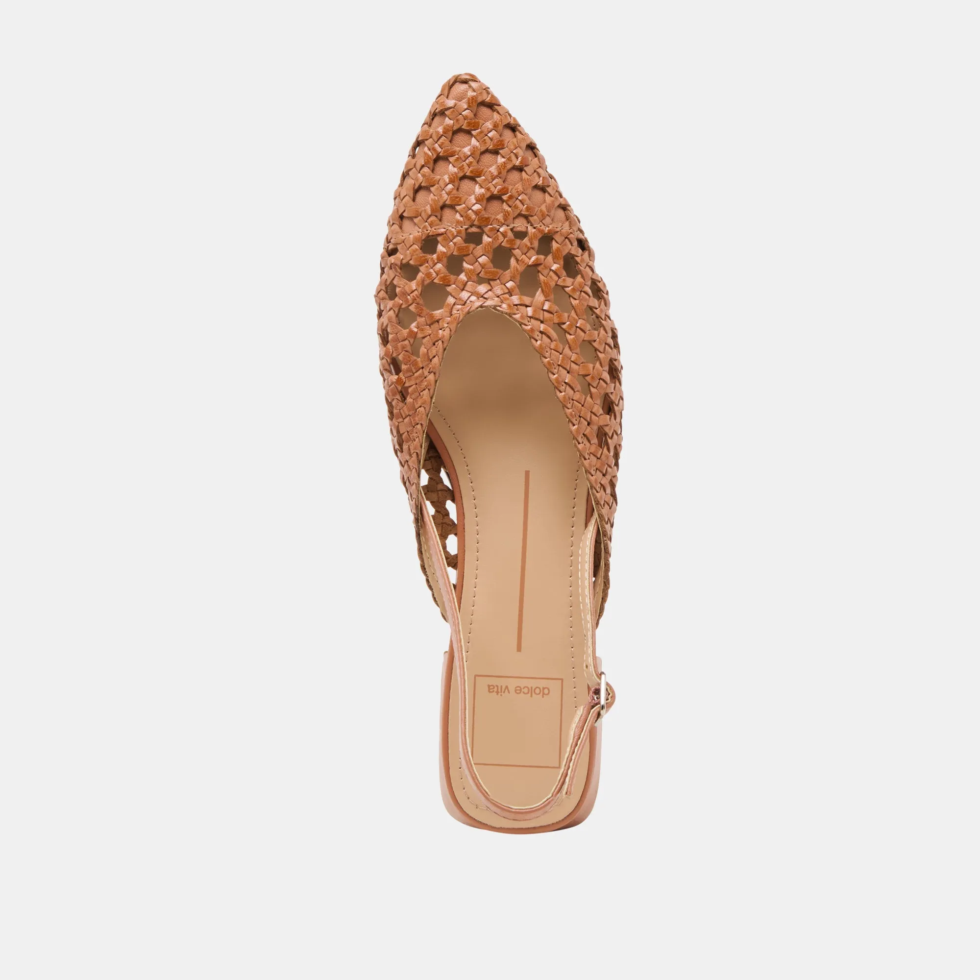 BIRDIE FLATS TAN WOVEN LEATHER Dolce Vita