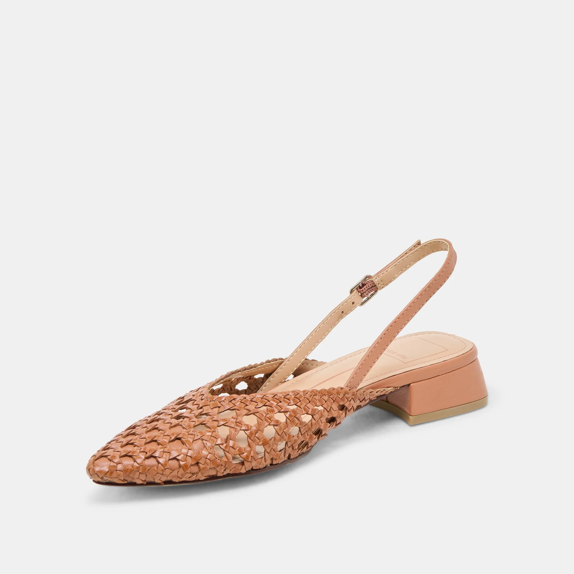 BIRDIE FLATS TAN WOVEN LEATHER Dolce Vita