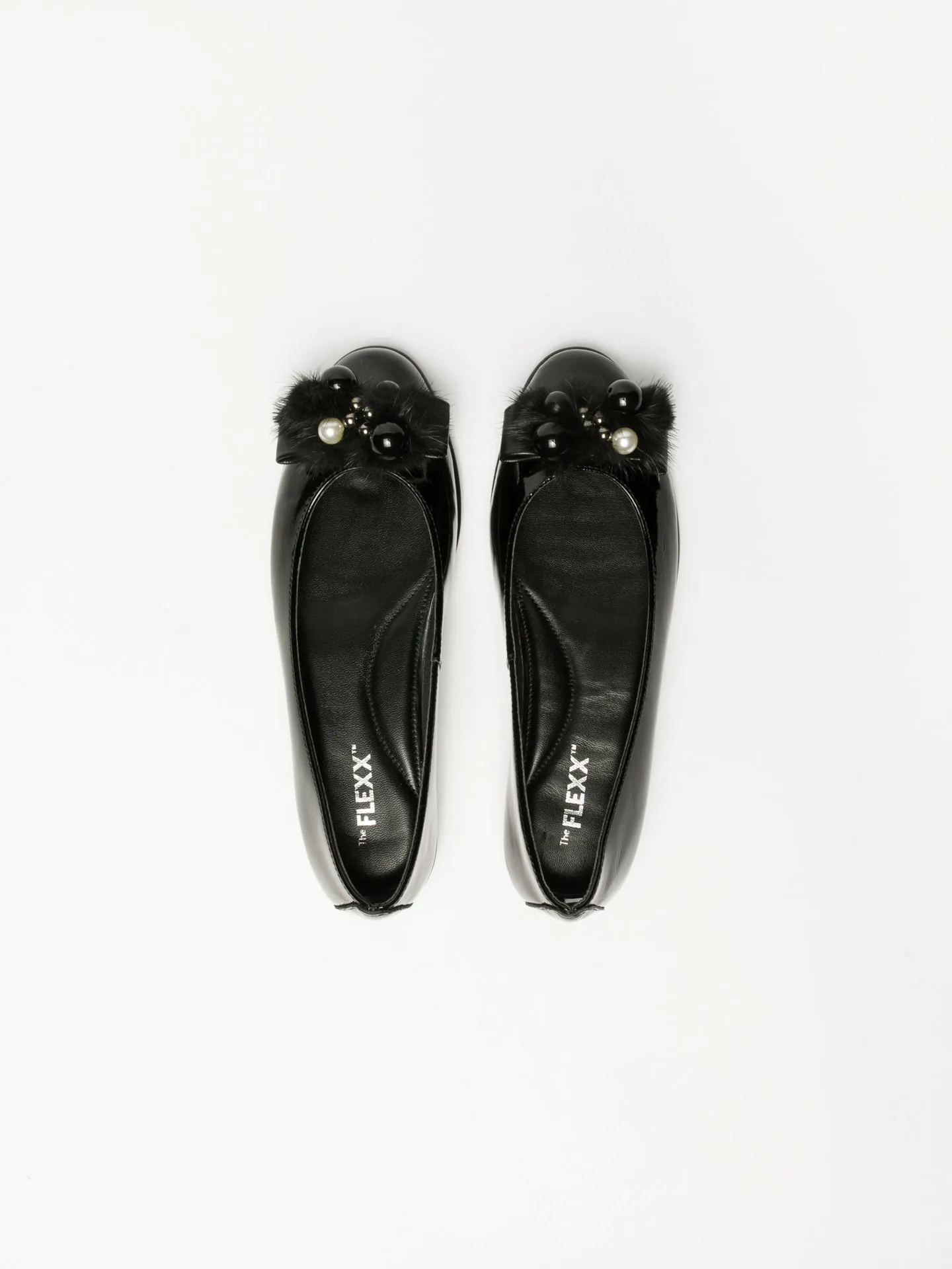 Black Patent Leather Ballerinas