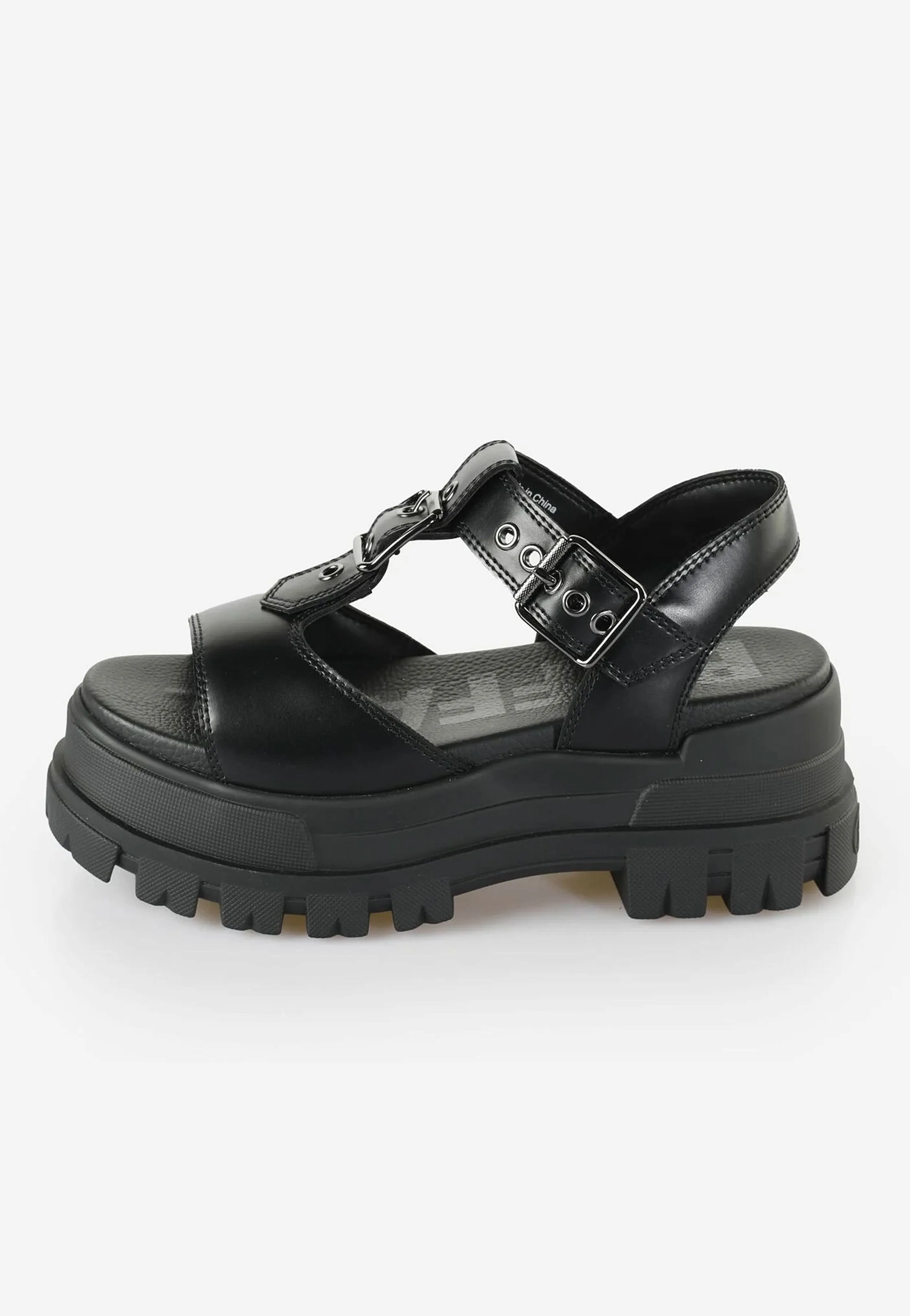 Buffalo - Aspha Jane Vegan Nappa Black - Girl Sandals