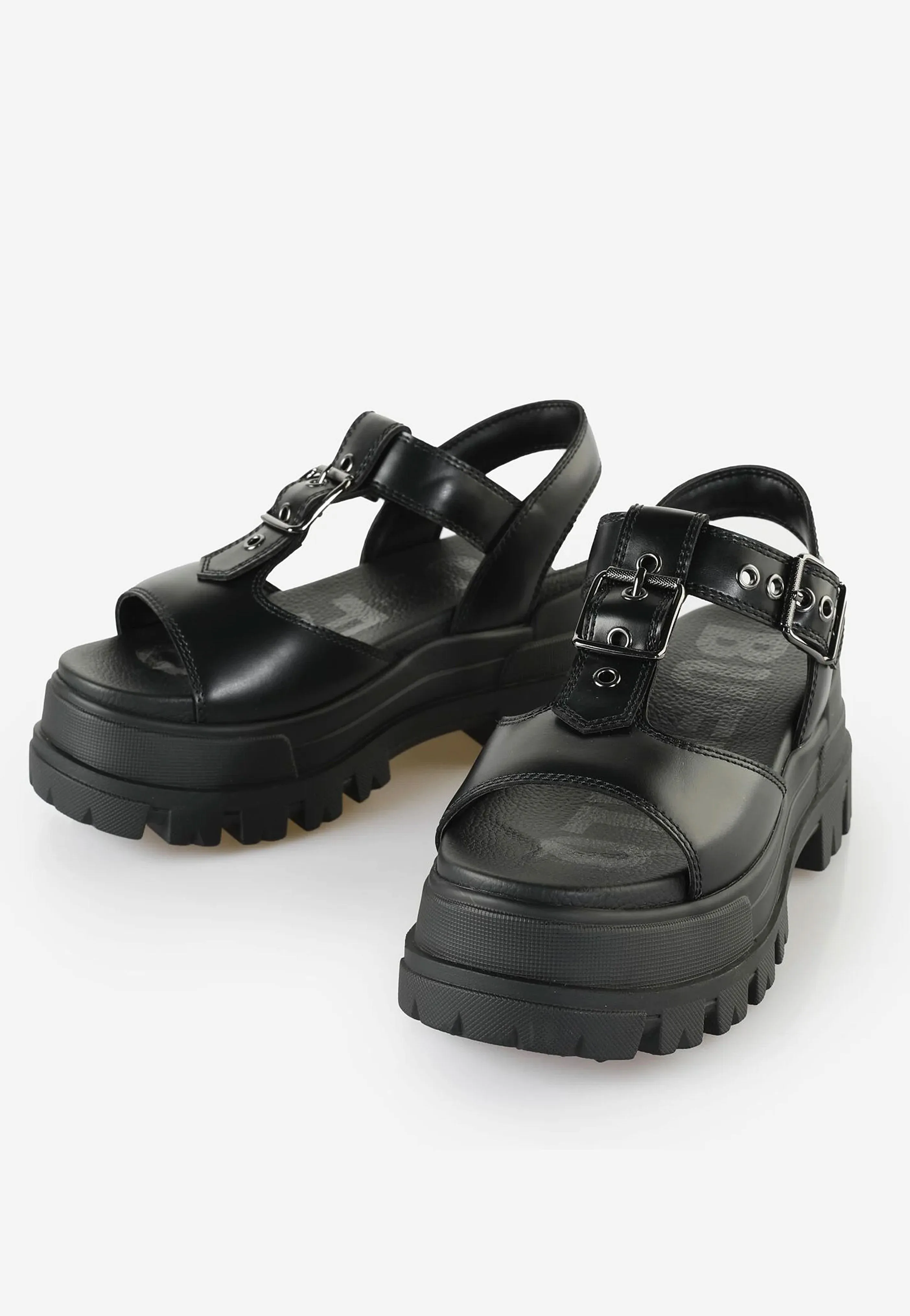 Buffalo - Aspha Jane Vegan Nappa Black - Girl Sandals