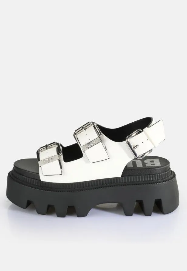 Buffalo - Flora On Vegan Nappa White - Girl Sandals