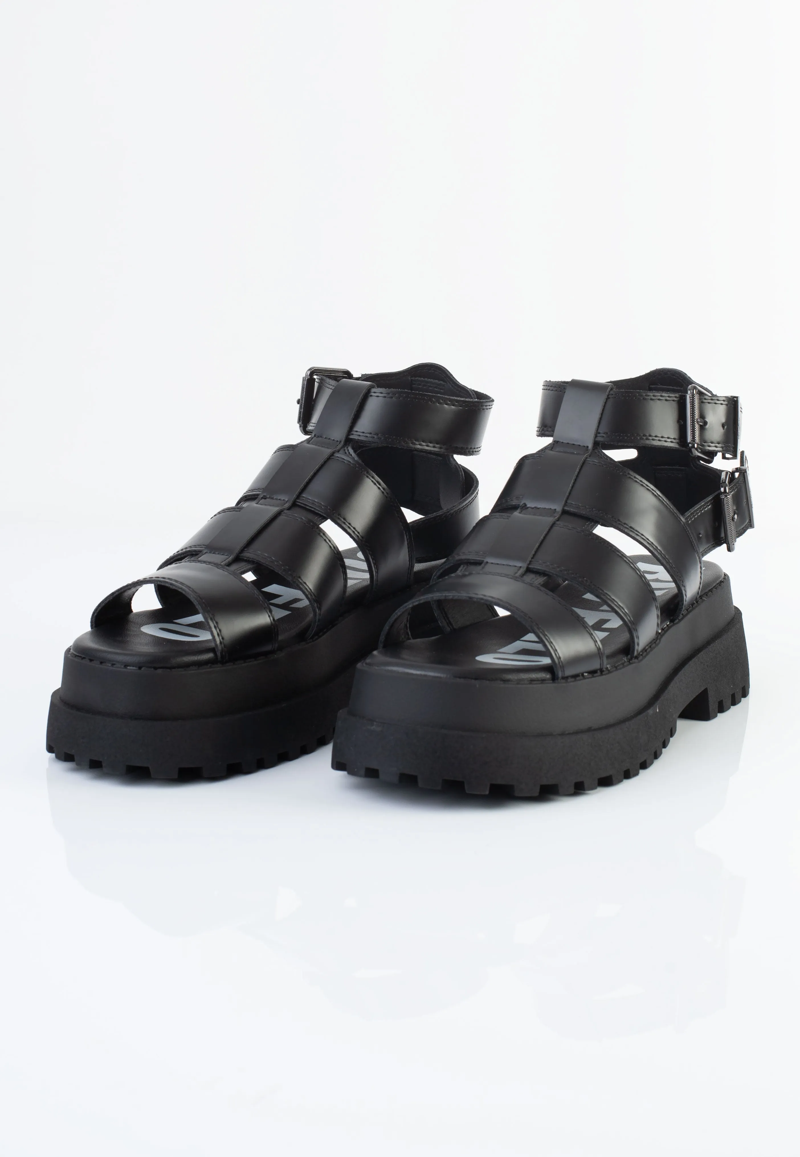 Buffalo - Pluto Vegan Nappa Gld Black - Girl Sandals