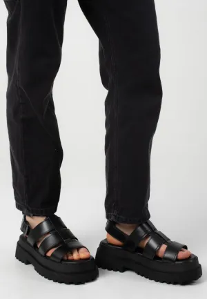 Buffalo - Pluto Vegan Nappa Gld Black - Girl Sandals