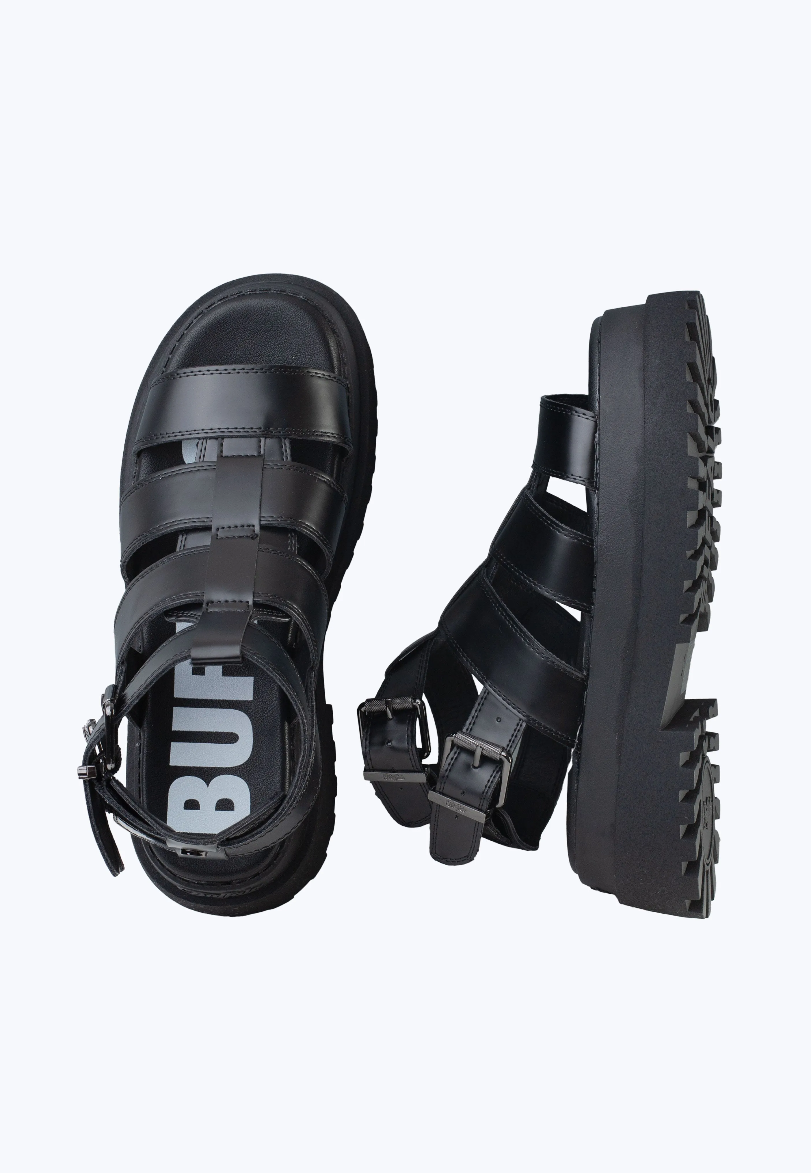 Buffalo - Pluto Vegan Nappa Gld Black - Girl Sandals