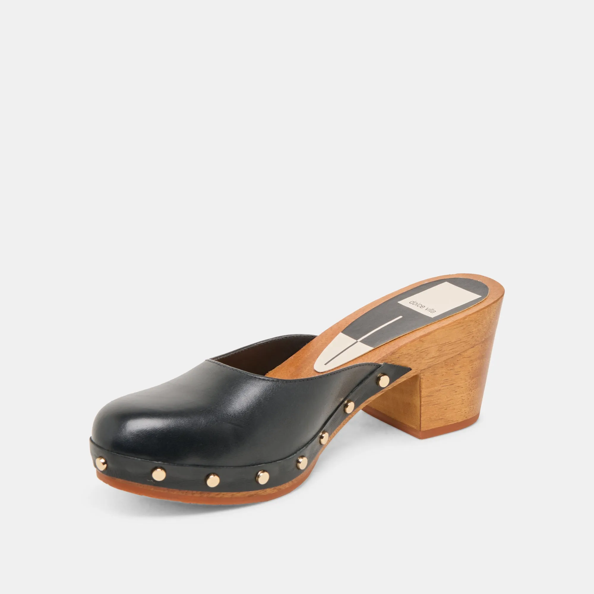 CAMYN HEELS BLACK LEATHER Dolce Vita