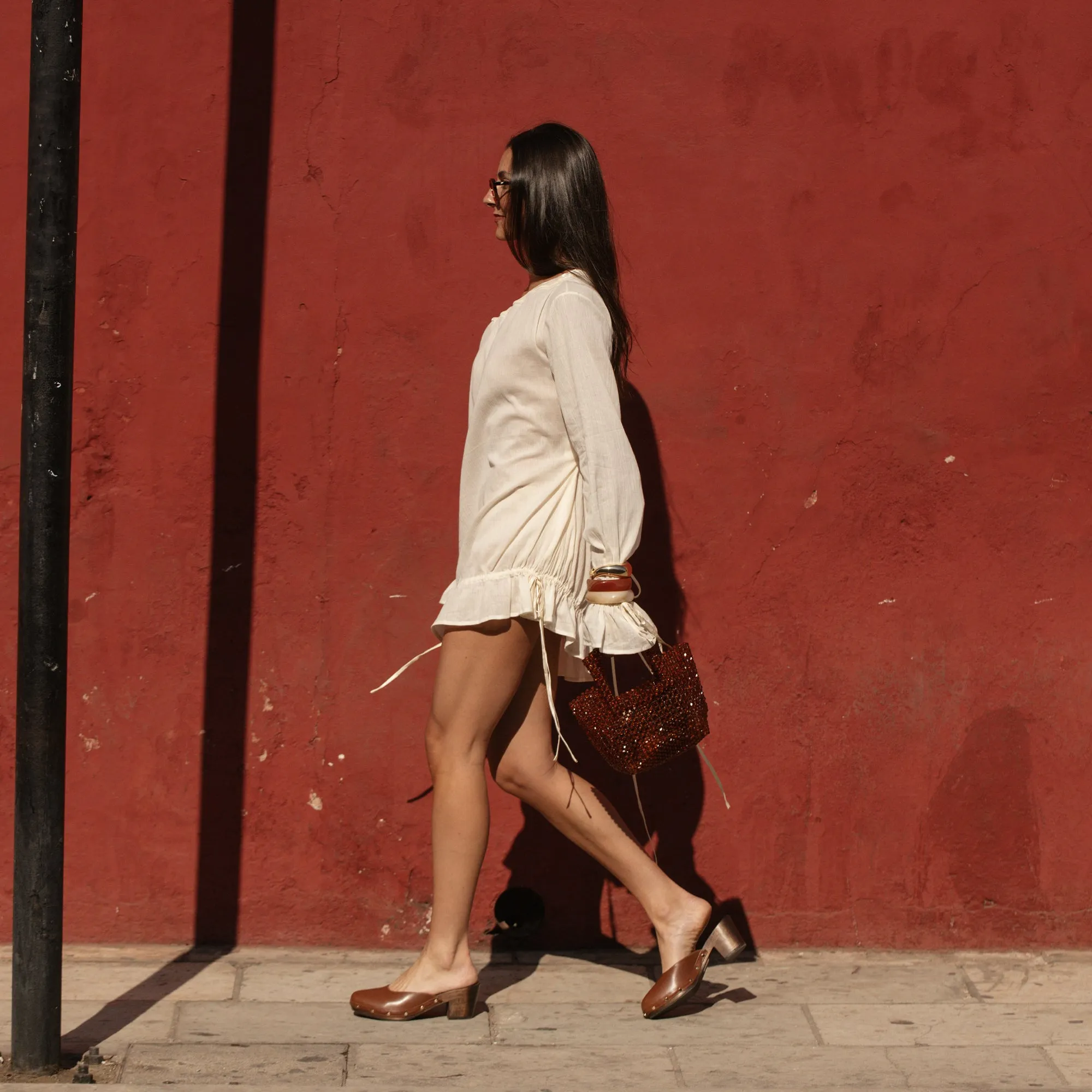 CAMYN HEELS BROWN LEATHER Dolce Vita