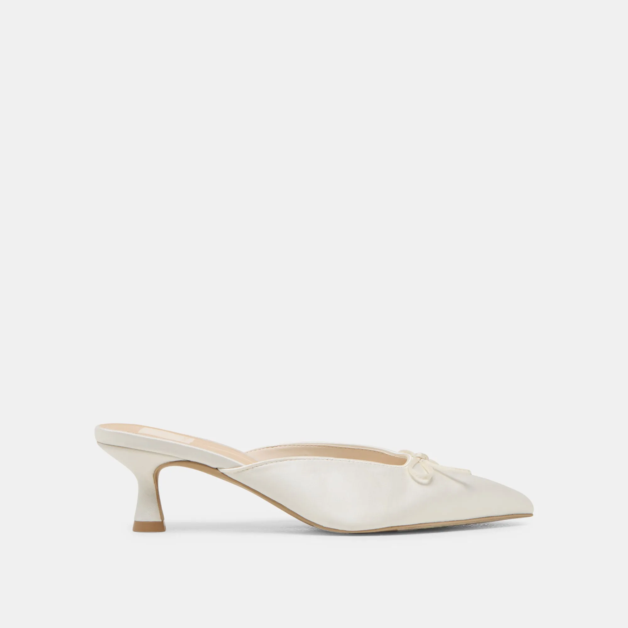 CLEO HEELS OFF WHITE SATIN Dolce Vita