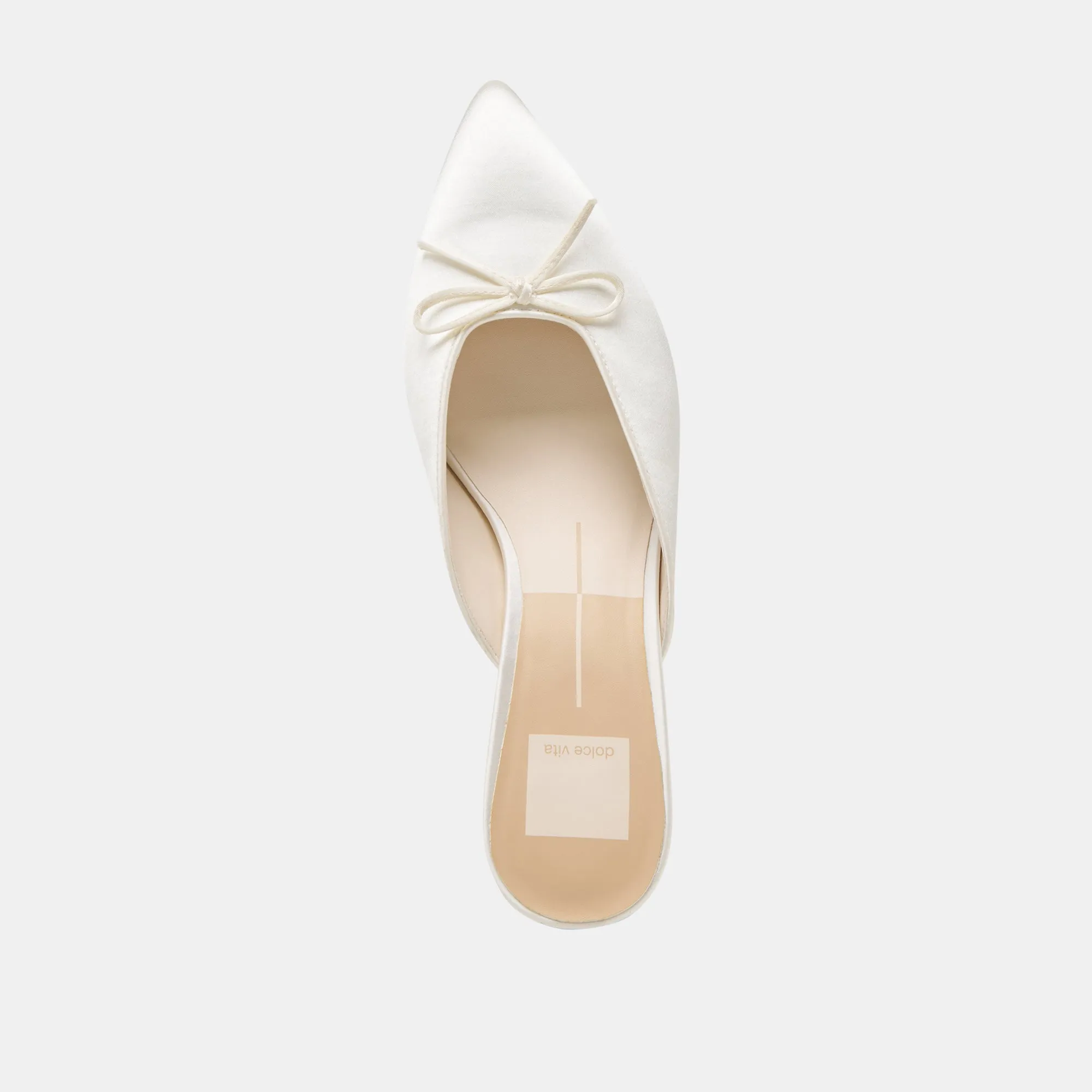 CLEO HEELS OFF WHITE SATIN Dolce Vita