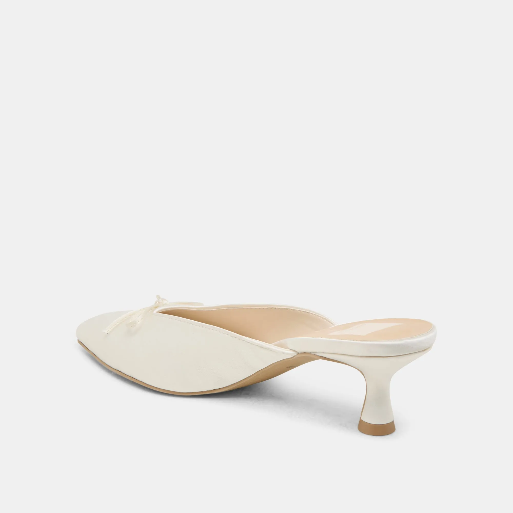 CLEO HEELS OFF WHITE SATIN Dolce Vita