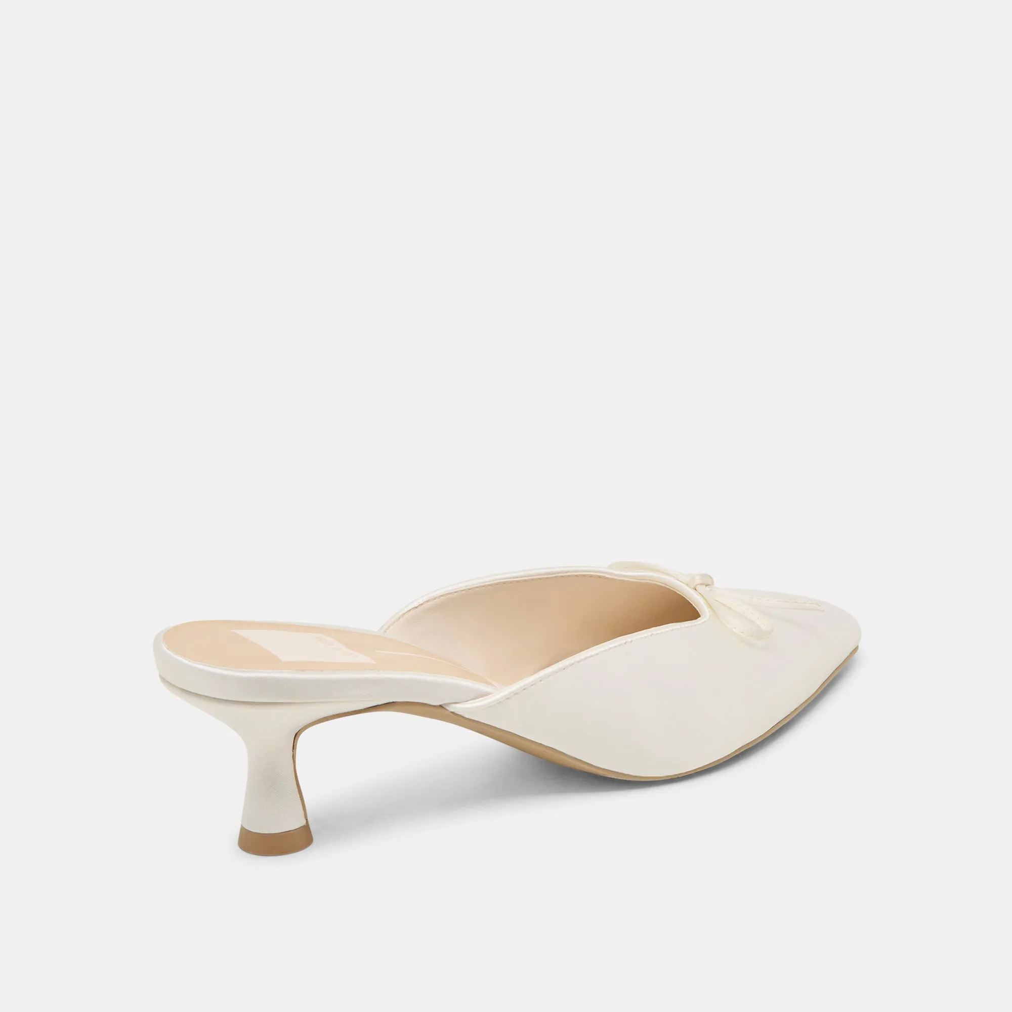 CLEO HEELS OFF WHITE SATIN Dolce Vita