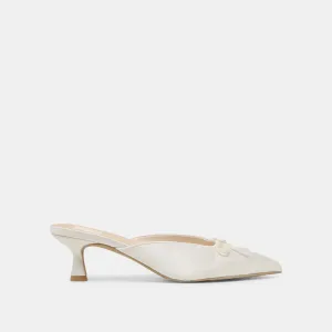 CLEO HEELS OFF WHITE SATIN Dolce Vita