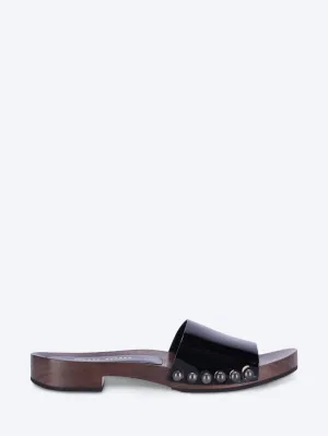 Clogs leather shoes