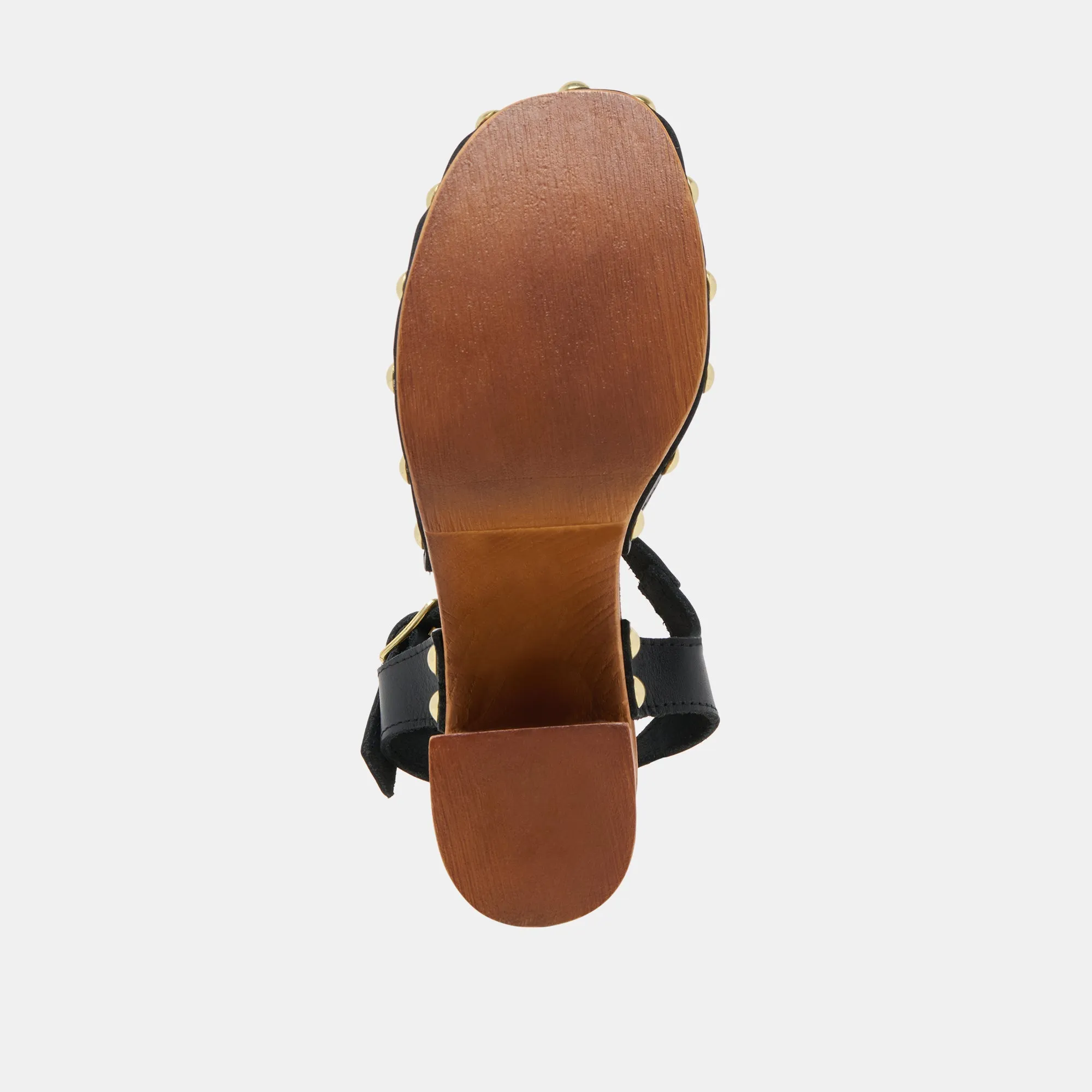 CLOVER HEELS BLACK LEATHER Dolce Vita