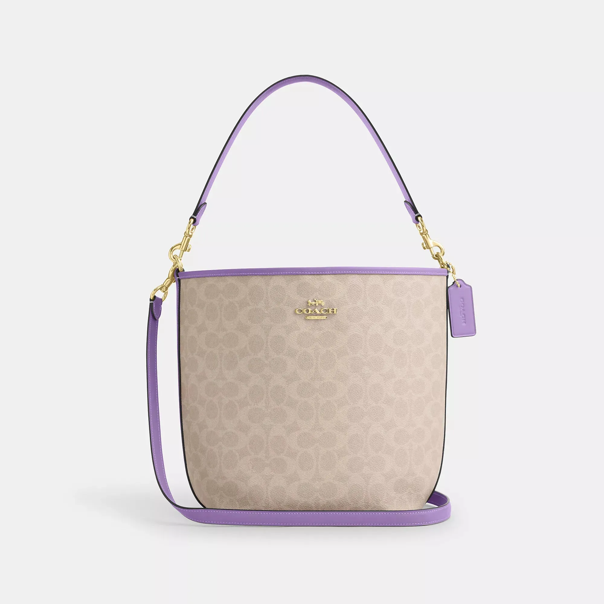Coach Outlet City Large Bucket Bag In Signature Canvas