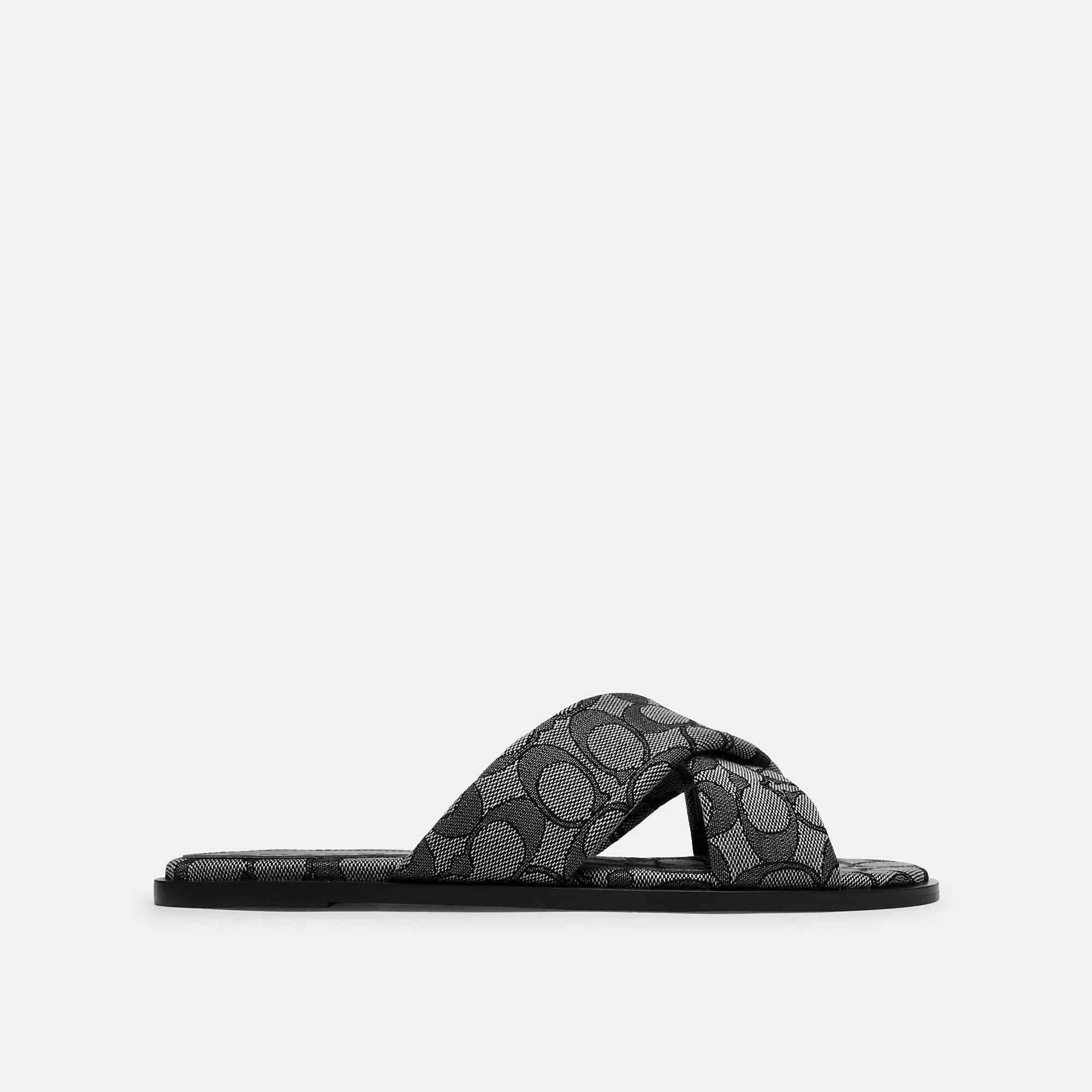 Coach Outlet Link Criss Cross Slide In Signature Jacquard