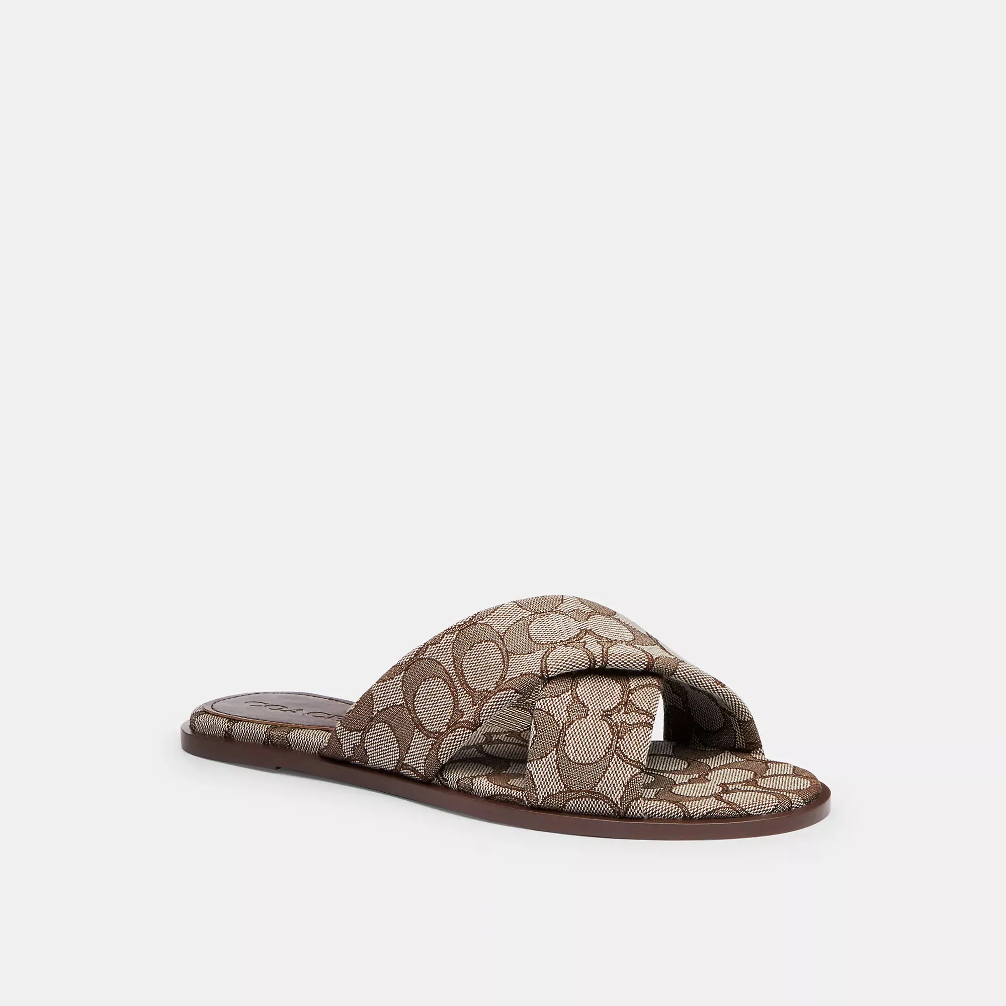 Coach Outlet Link Criss Cross Slide In Signature Jacquard