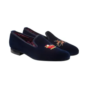 Crockett & Jones Santa Navy Velvet