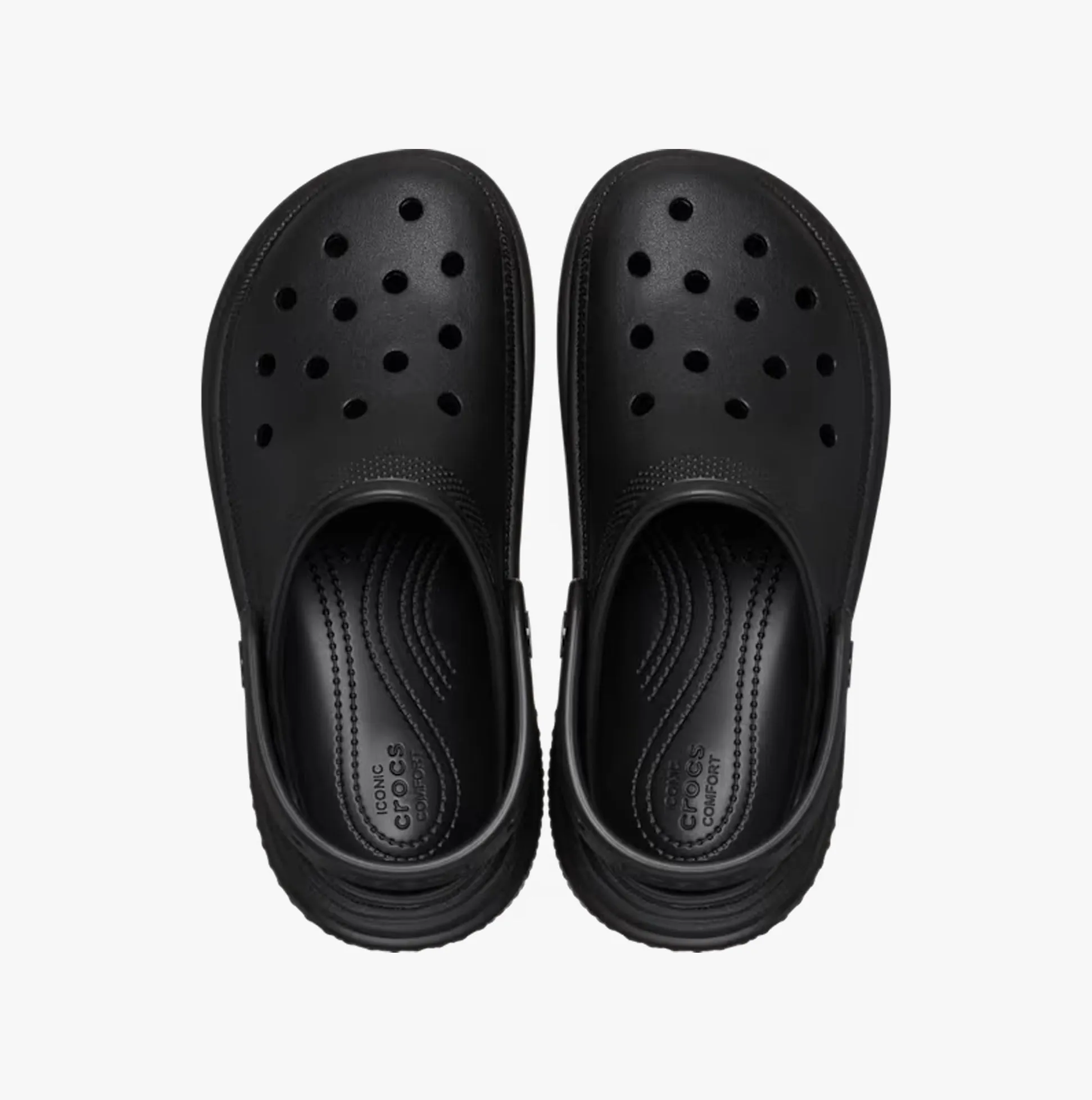 Crocs 209347-001 STOMP CLOG Womens Clogs Black