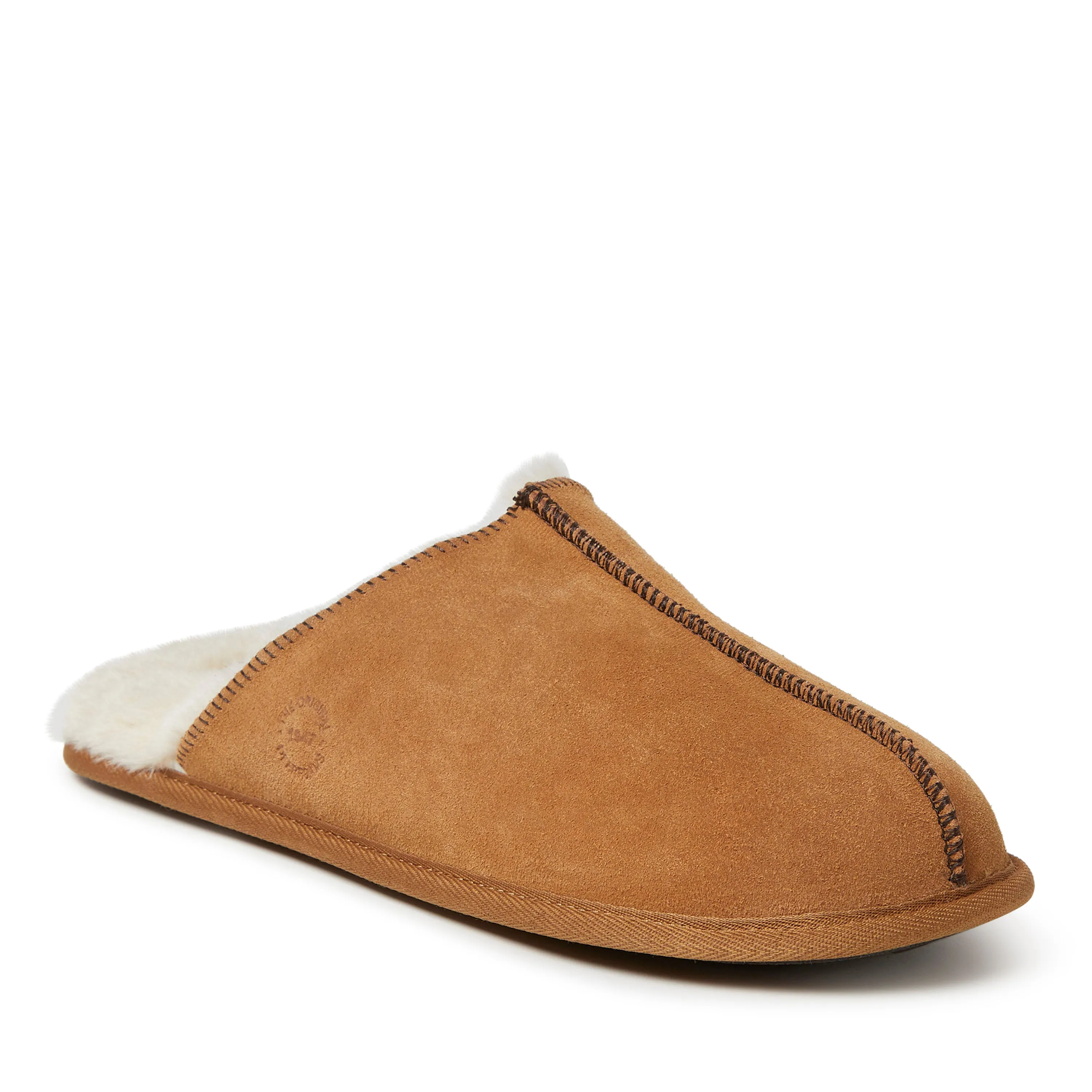 Dearfoams Men's Bradford Genuine Suede Closed Toe Scuff