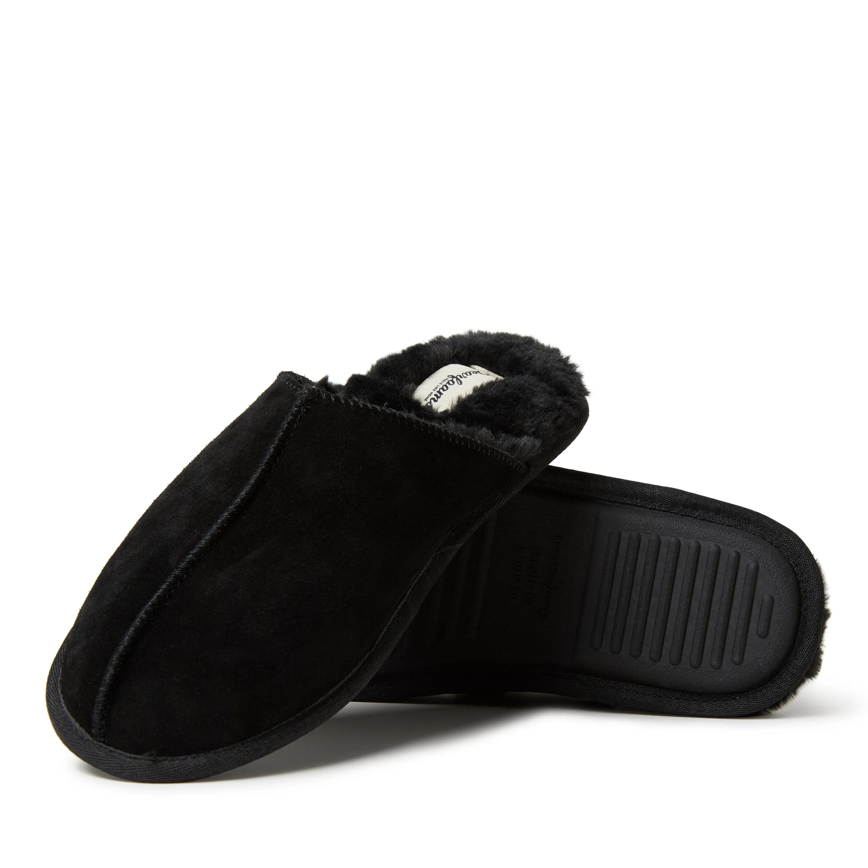 Dearfoams Men's Bradford Genuine Suede Closed Toe Scuff
