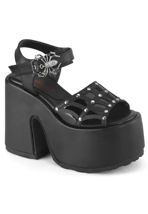 DemoniaCult - Camel 17 Black - Girl Sandals