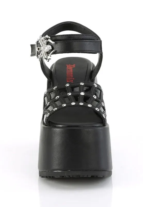 DemoniaCult - Camel 17 Black - Girl Sandals