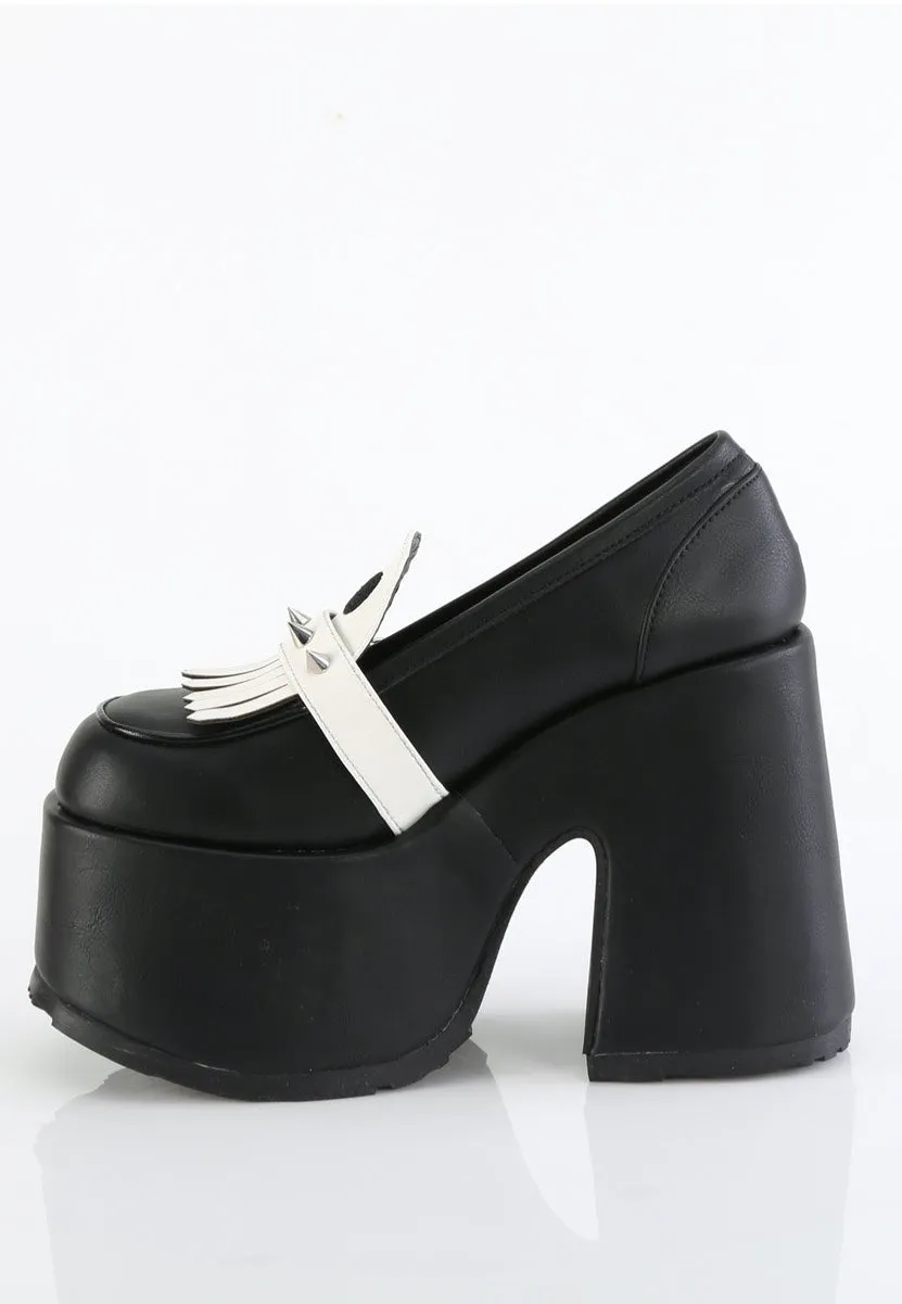 DemoniaCult - Camel 58 Black Vegan Leather - Girl Sandals