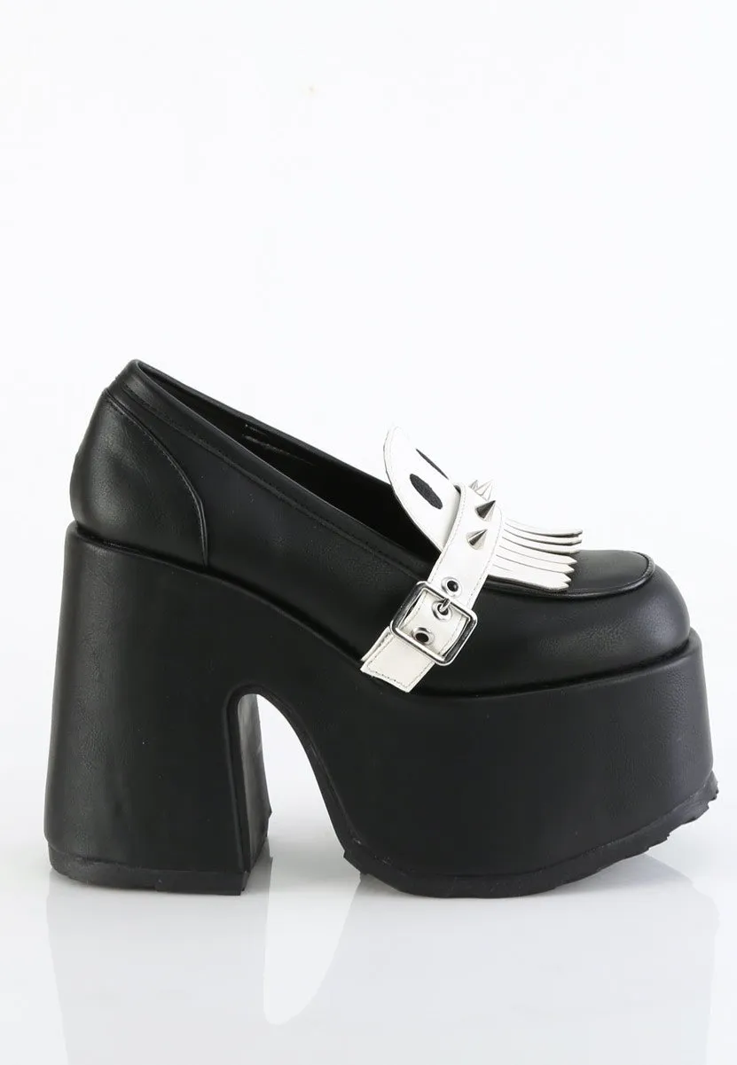 DemoniaCult - Camel 58 Black Vegan Leather - Girl Sandals