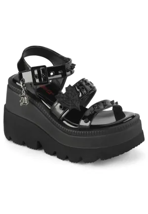 DemoniaCult - Shaker 13 Black - Girl Sandals