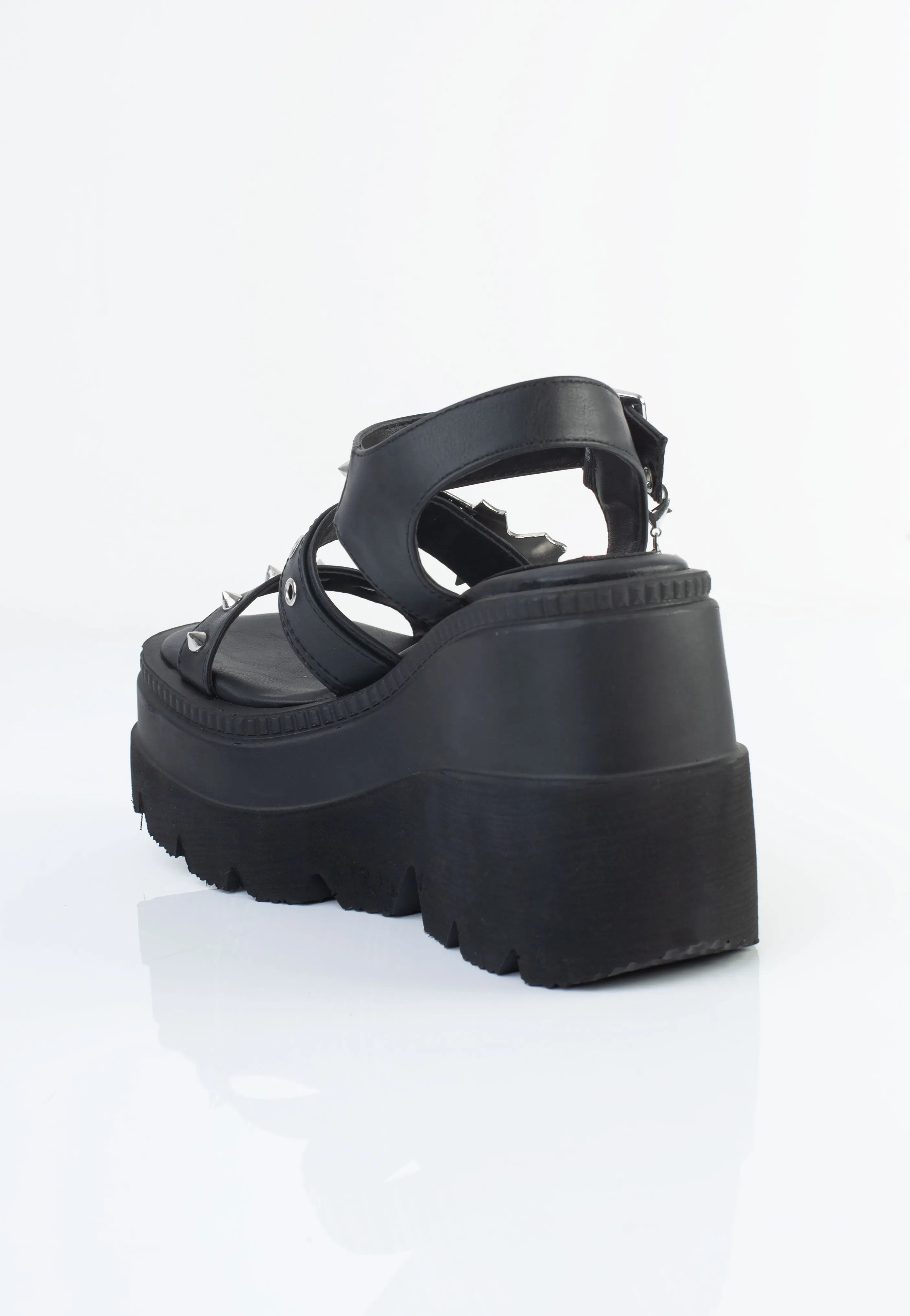 DemoniaCult - Wedge PF Ankle Strap - Girl Sandals