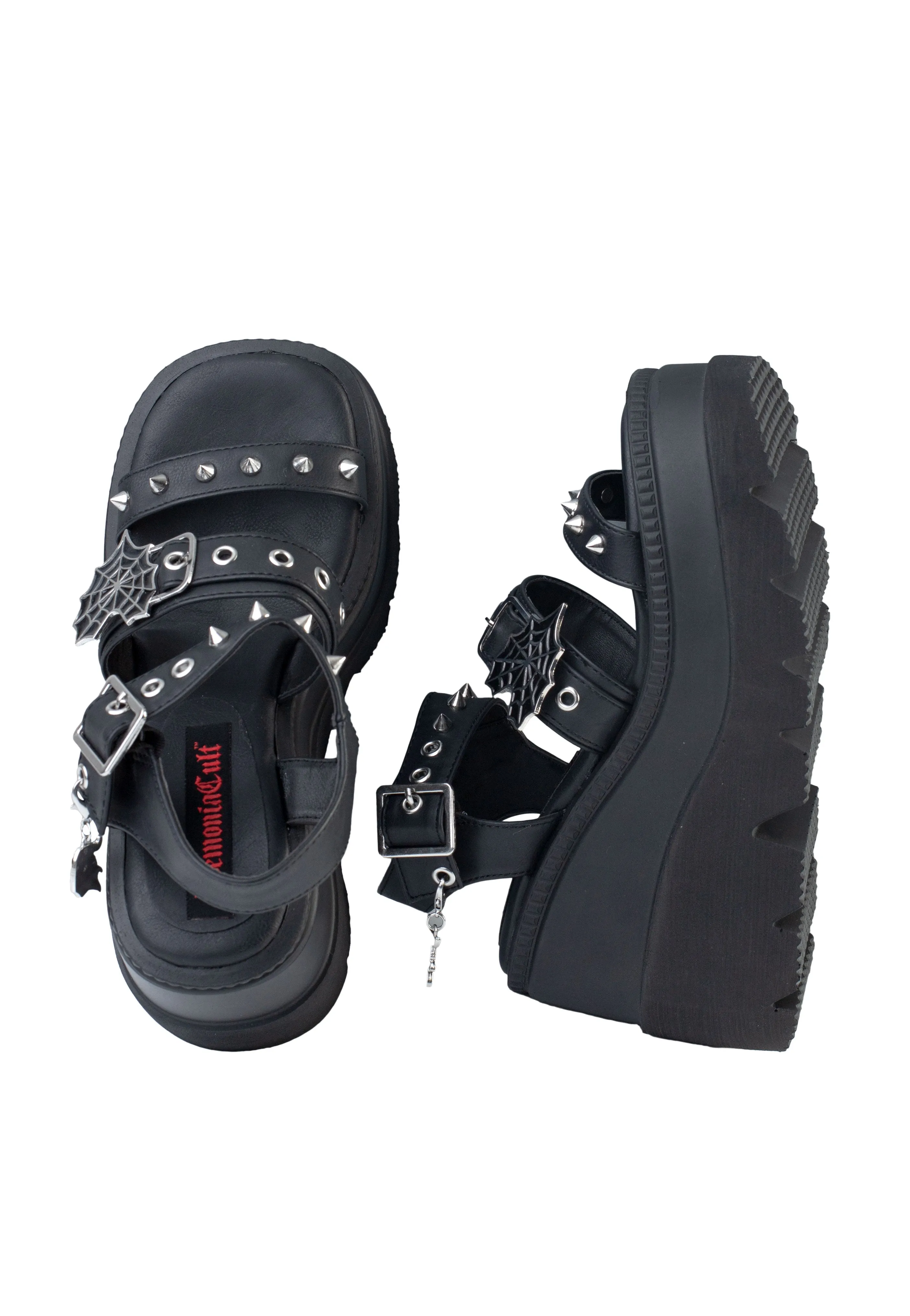 DemoniaCult - Wedge PF Ankle Strap - Girl Sandals