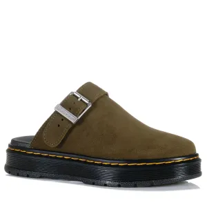Dr Martens Brookline Mule Bronx Suede Olive