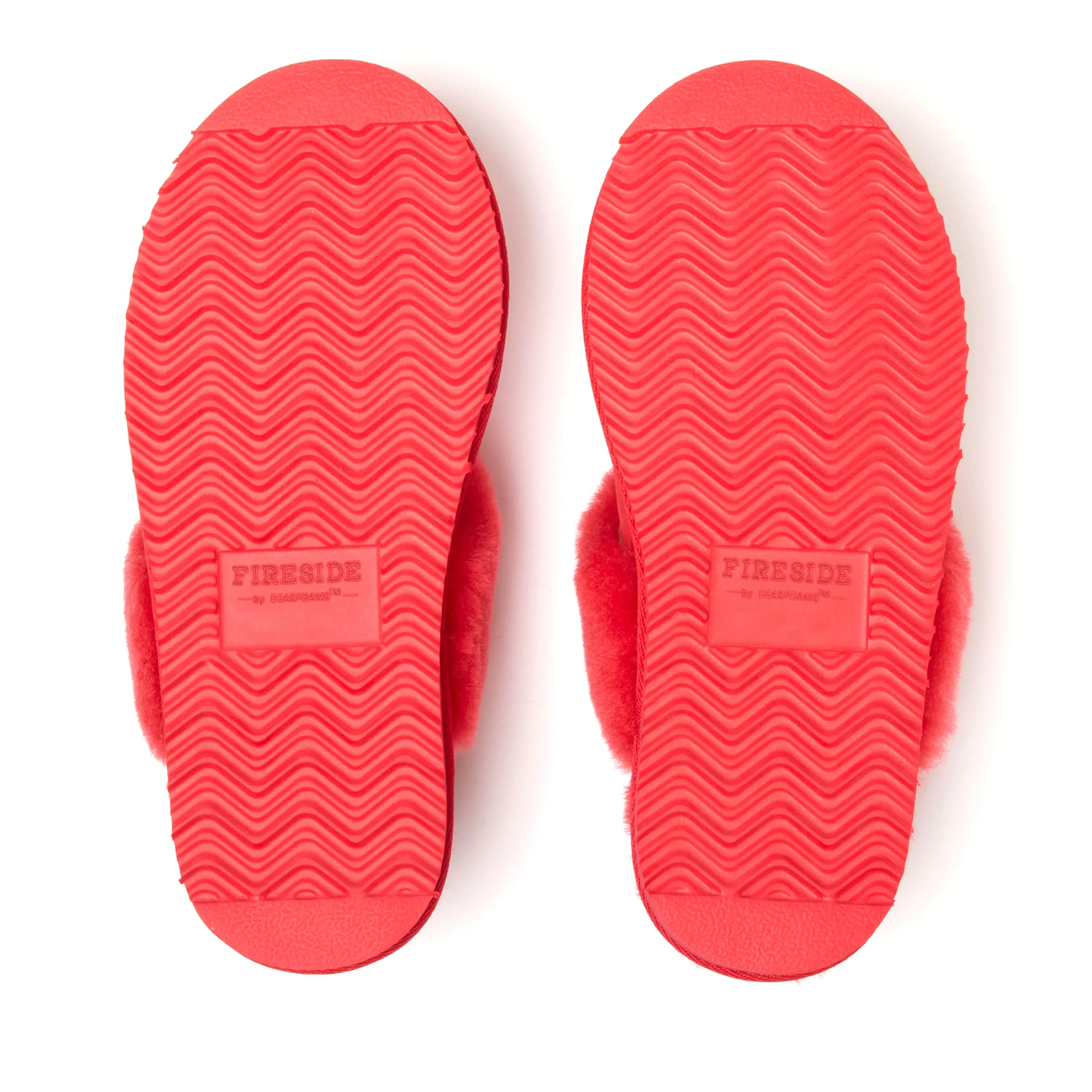 Fireside by Dearfoams Women's Sydney Genuine Shearling Scuff Slipper
