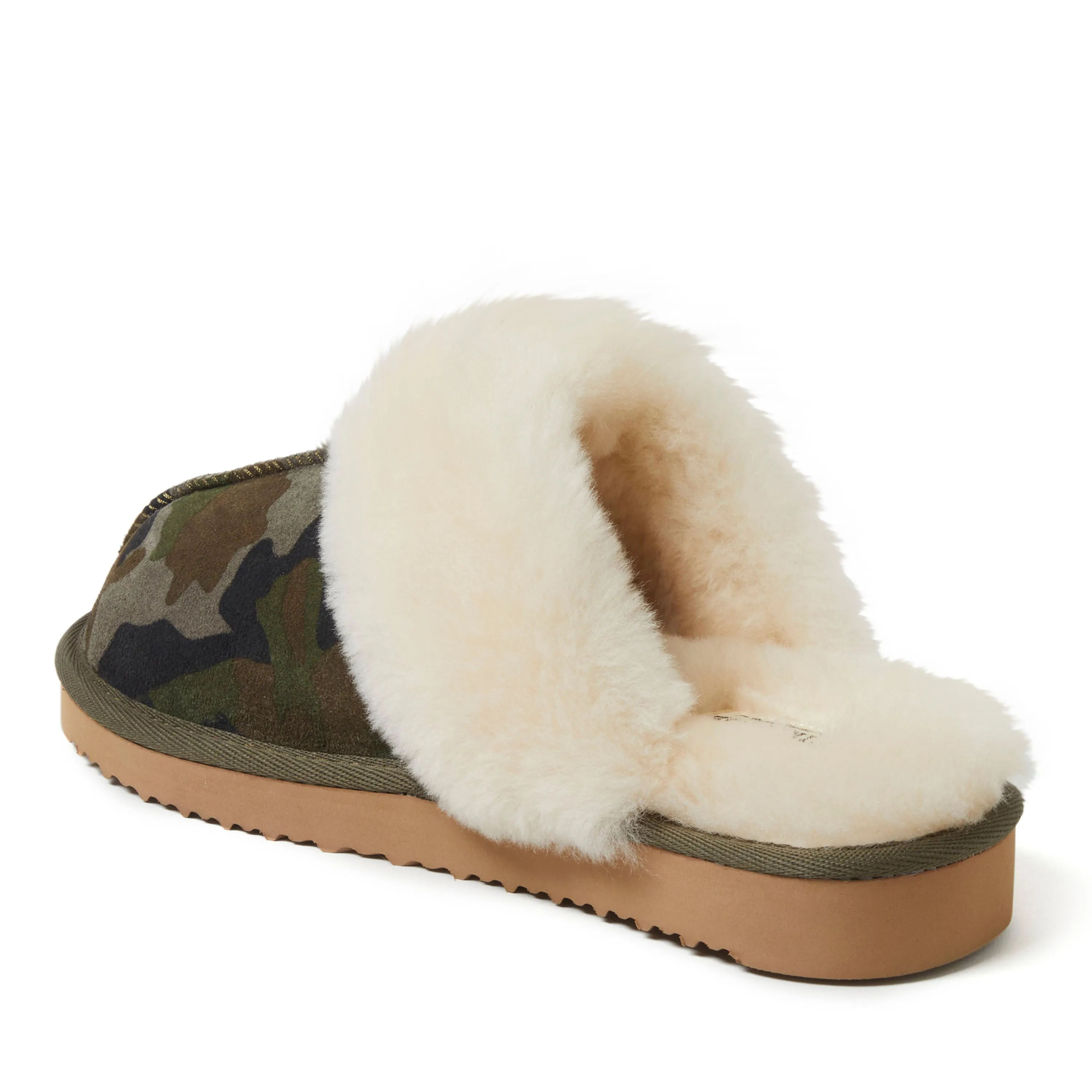 Fireside By Dearfoams Women's Sydney Genuine Shearling Scuff