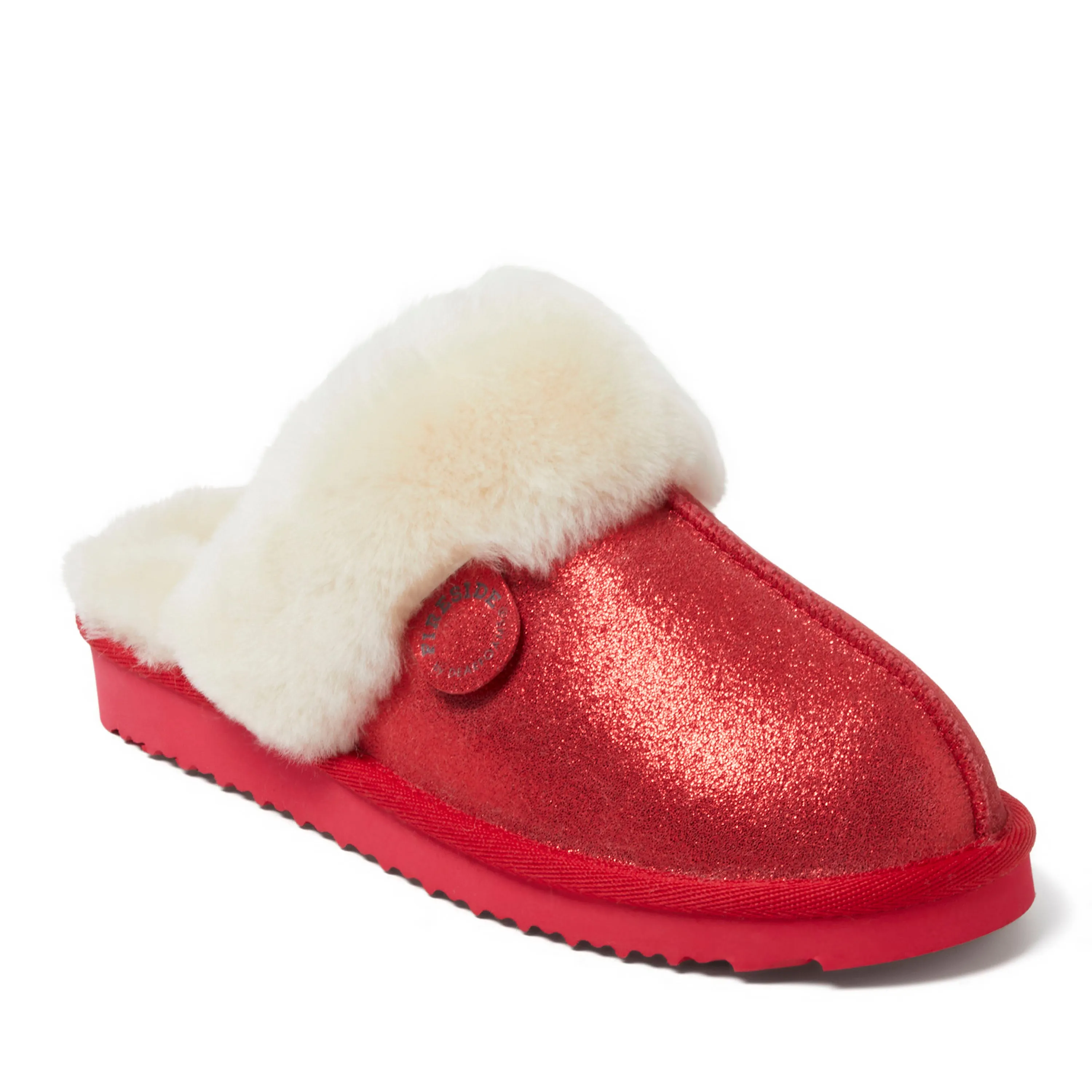Fireside By Dearfoams Women's Sydney Genuine Shearling Scuff