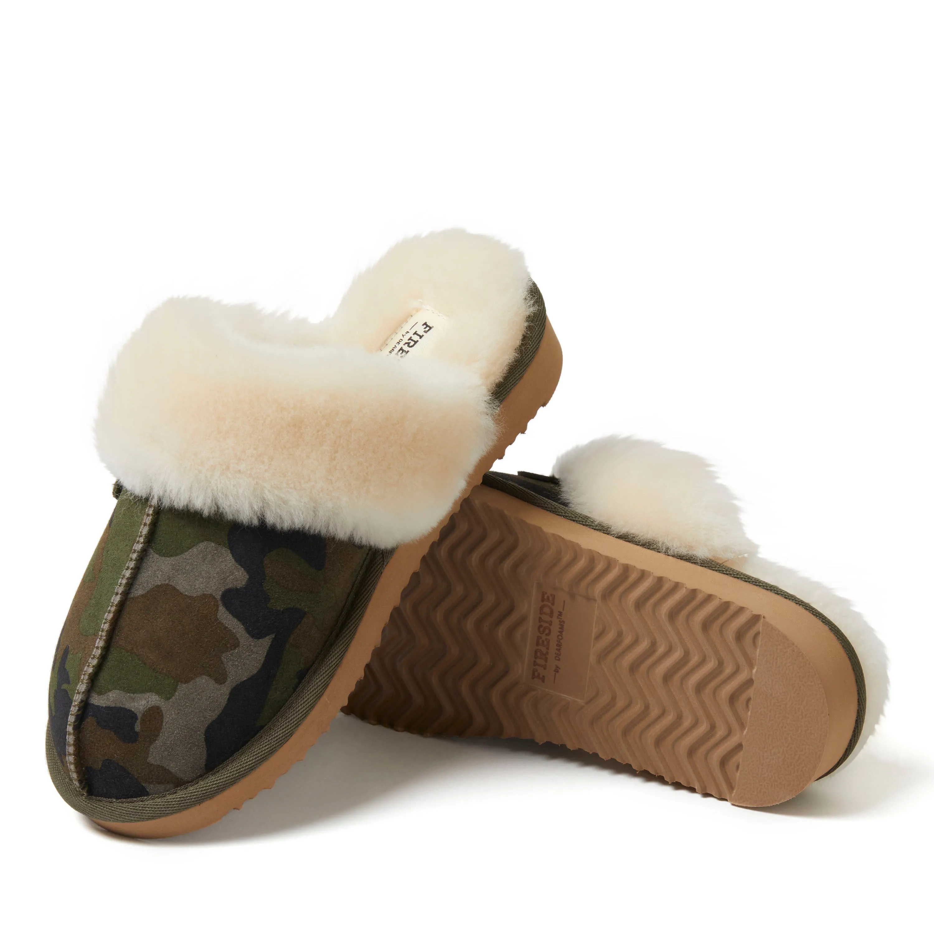 Fireside By Dearfoams Women's Sydney Genuine Shearling Scuff