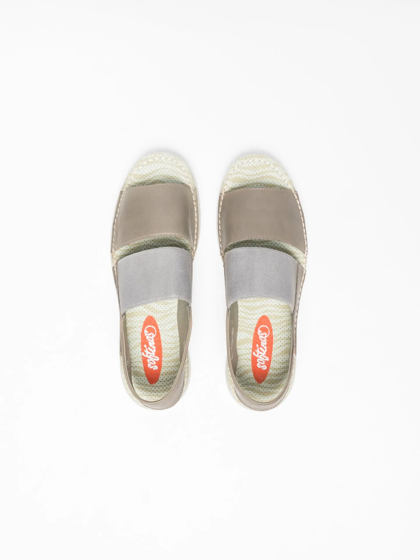 Gray Sling-Back Sandals