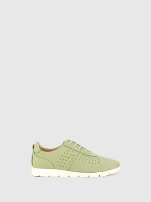 Green Lace-up Trainers
