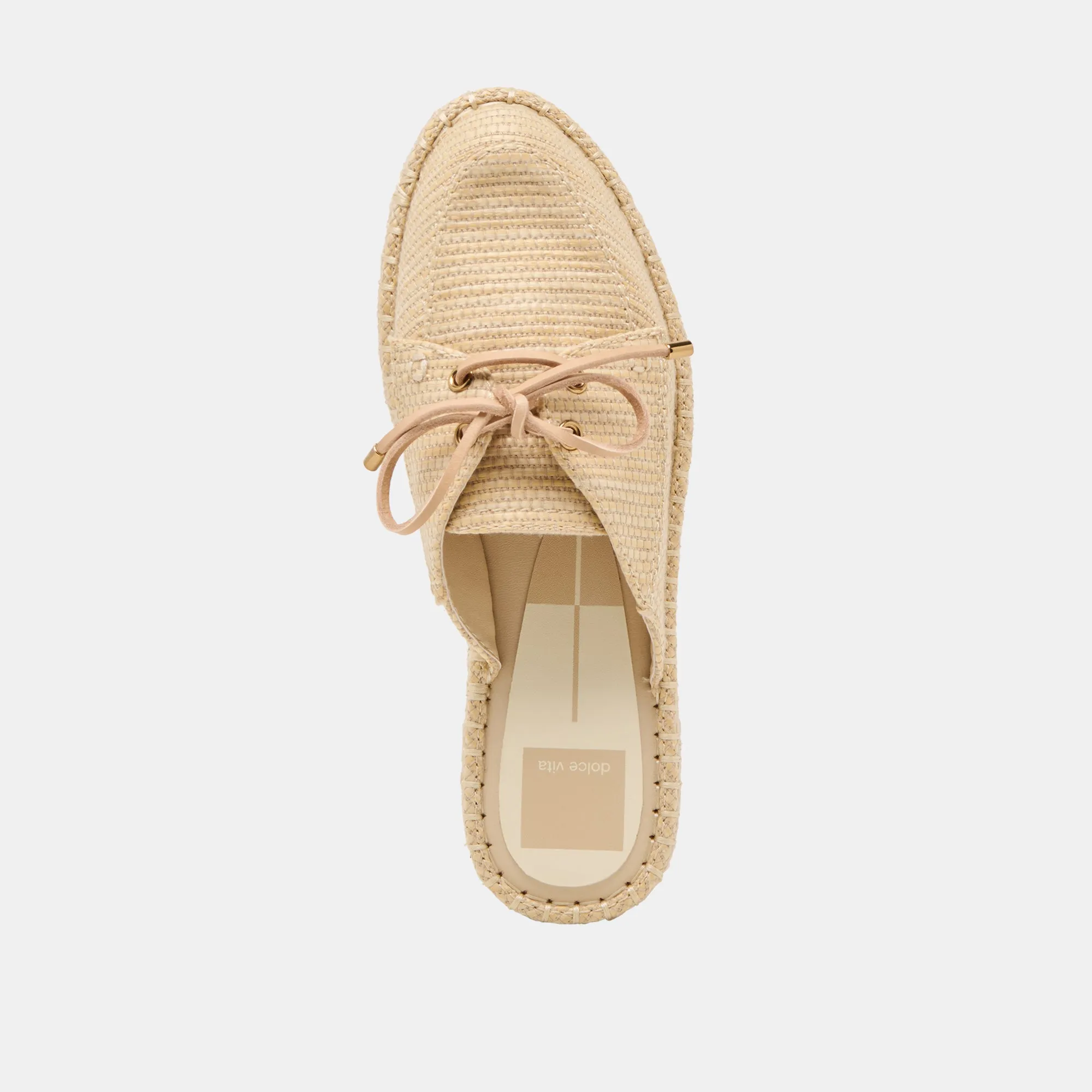 HATIE FLATS NATURAL RAFFIA Dolce Vita