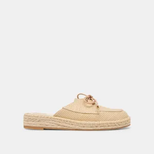 HATIE FLATS NATURAL RAFFIA Dolce Vita