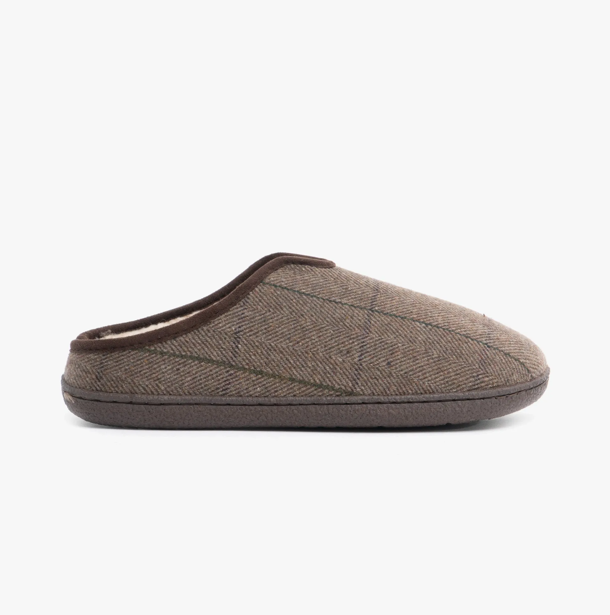 Jo & Joe HAMISH Mens Mule Slippers Dark Brown