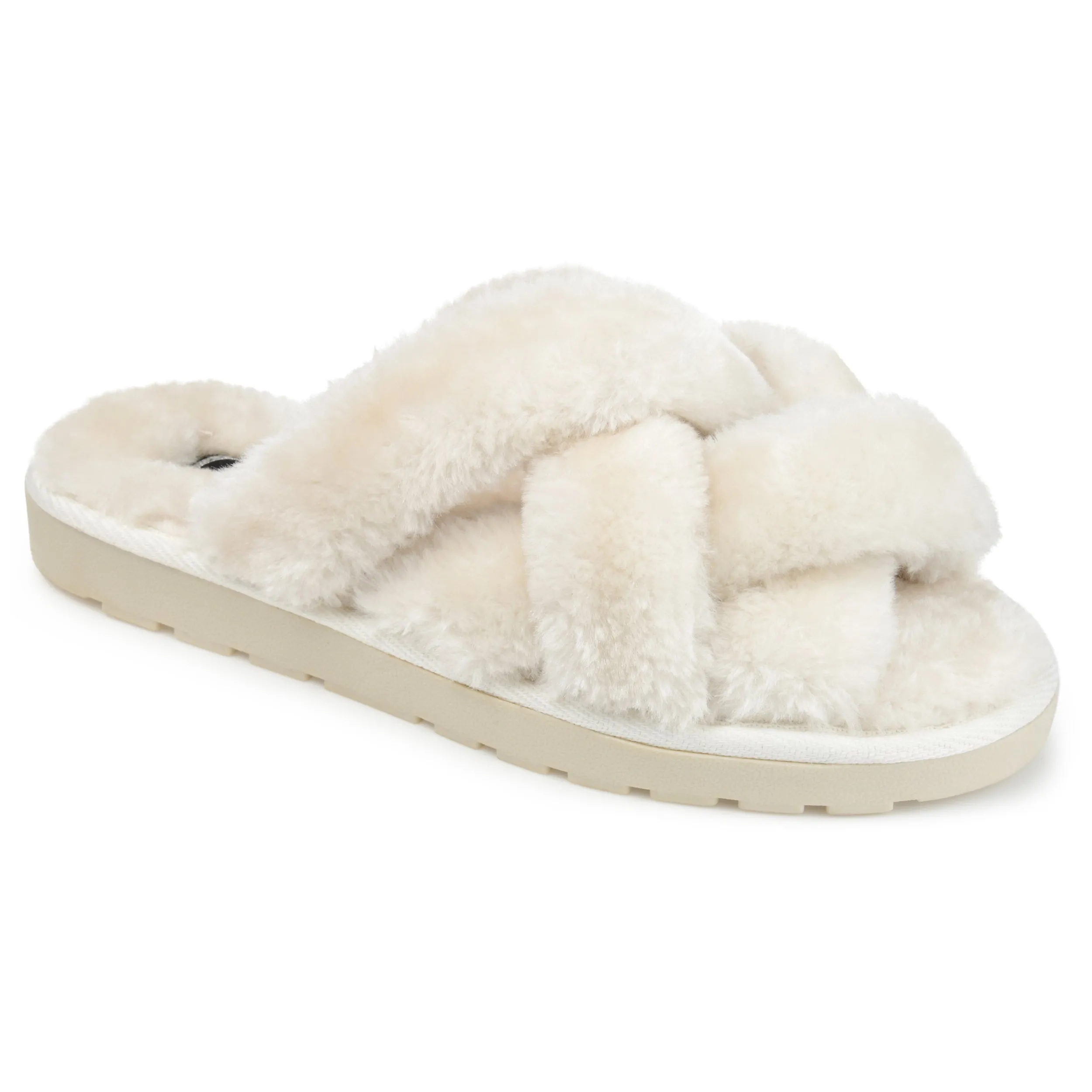 Journee Collection Women's Faux Fur Quiet Slipper